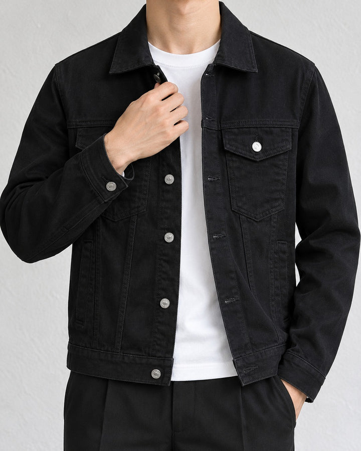 Slim Fit Cotton Denim Trucker Jacket｜BM-O-153