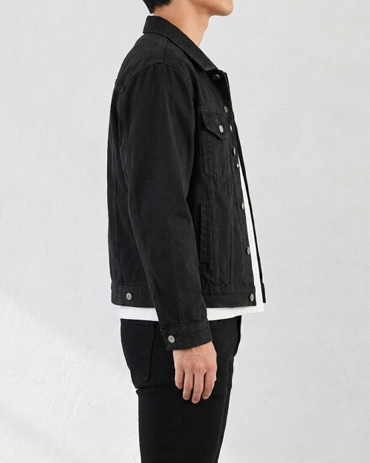 Slim Fit Cotton Denim Trucker Jacket｜BM-O-153