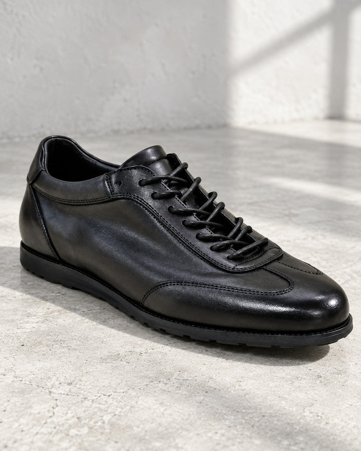 Horsehide Retro Lace-Up Leather Trainer｜BM-SH-28