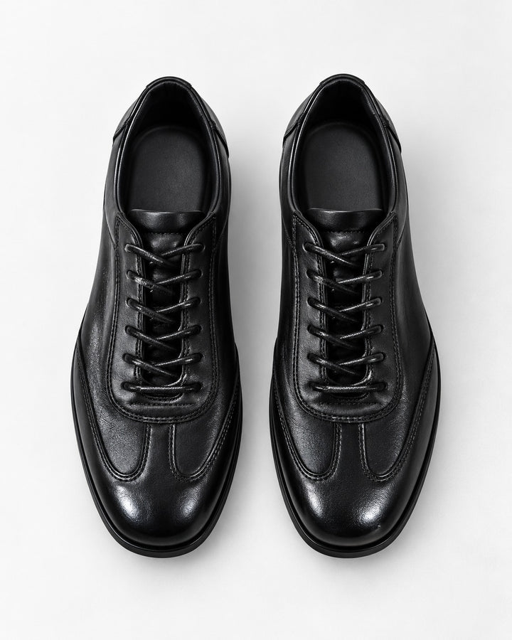 Horsehide Retro Lace-Up Leather Trainer｜BM-SH-28