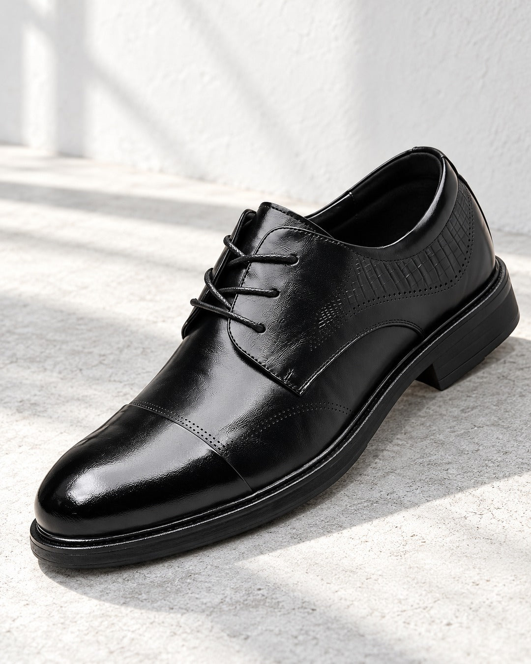 Breathable Leather Cap-Toe Business Shoes｜BM-SH-29