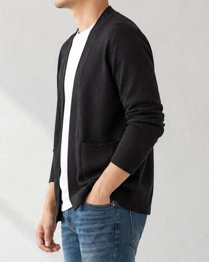 Shawl Collar Wool Blend Knit Cardigan｜BM-T-188