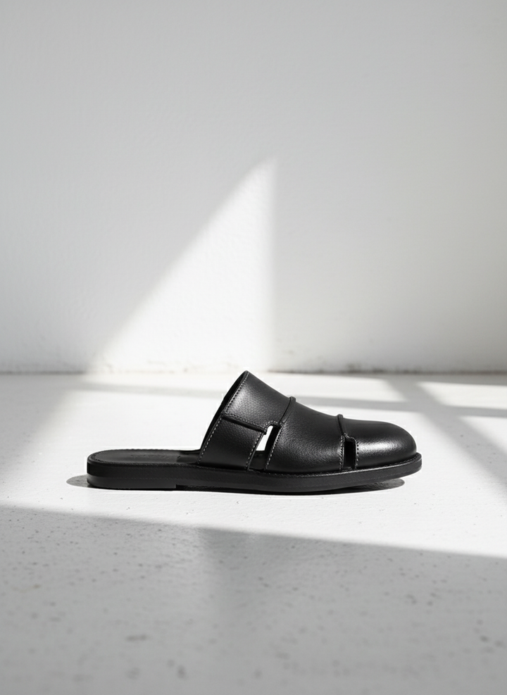 Leather Mules Cowhide Soft Sole Slippers｜BM-SH-20