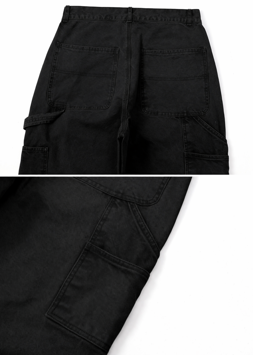 Vintage-Washed Pearl Canvas Work Pants｜BM-B-137