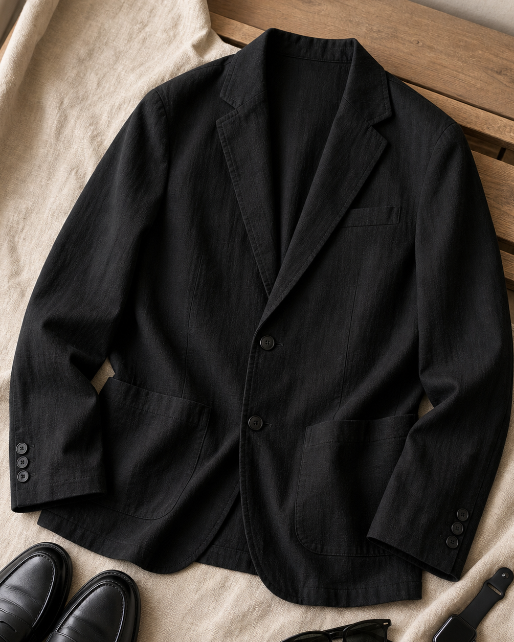 Premium Ramie Tailored Casual Jacket｜BM-T-165