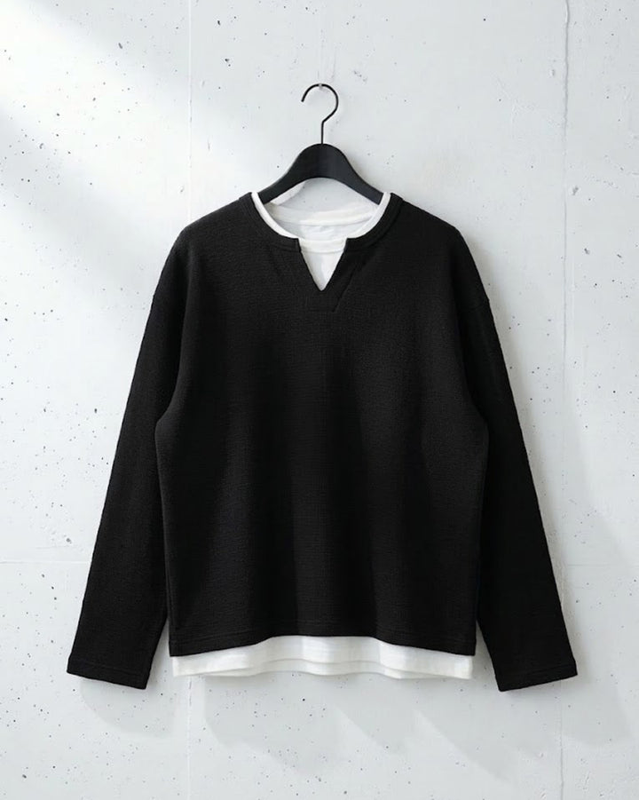 V-Neck Classic Style Sweater｜BM-T-112
