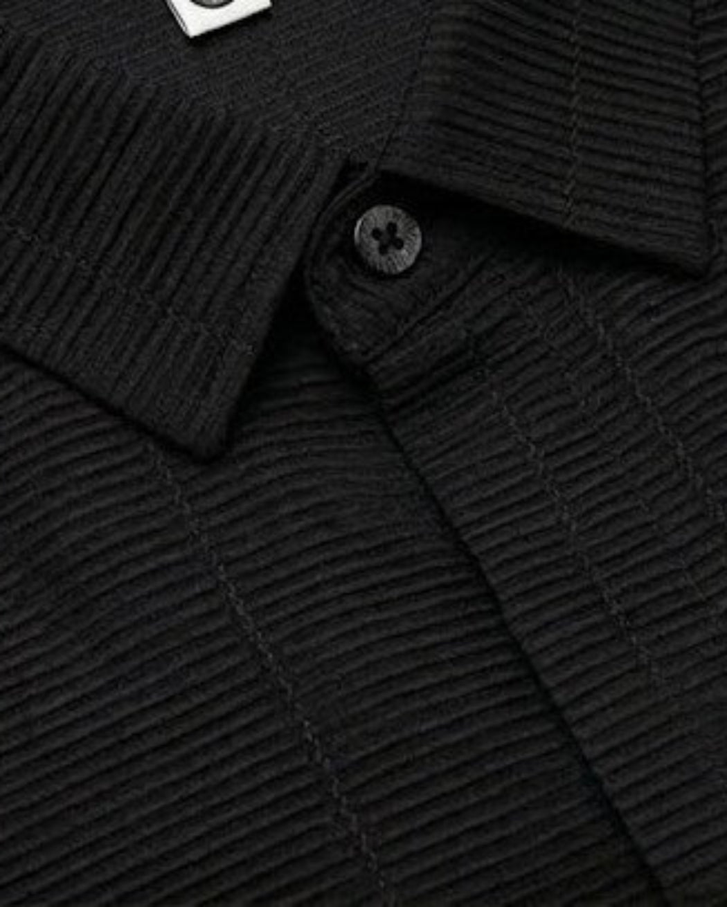 Texture Hidden Placket Shirt｜BM-T-178