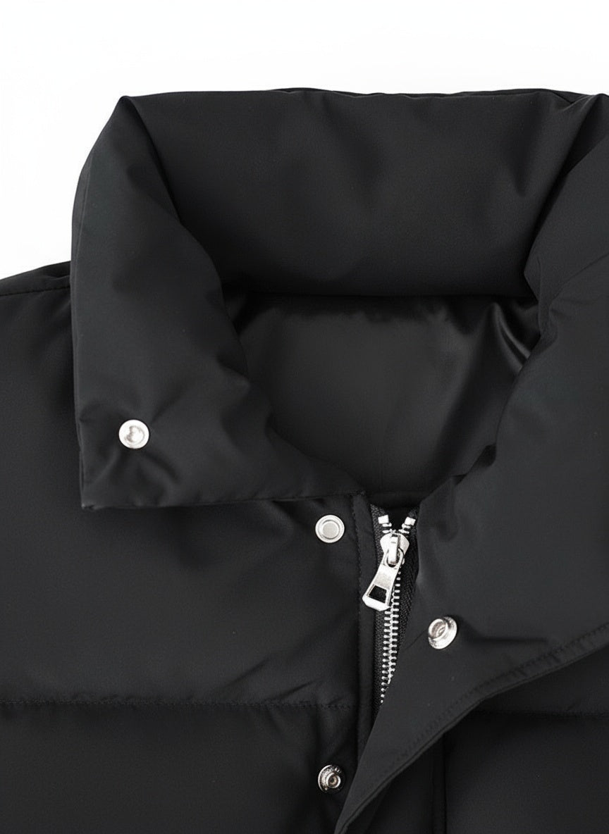 Padded Warm Jacket Black Casual｜BM-O-117