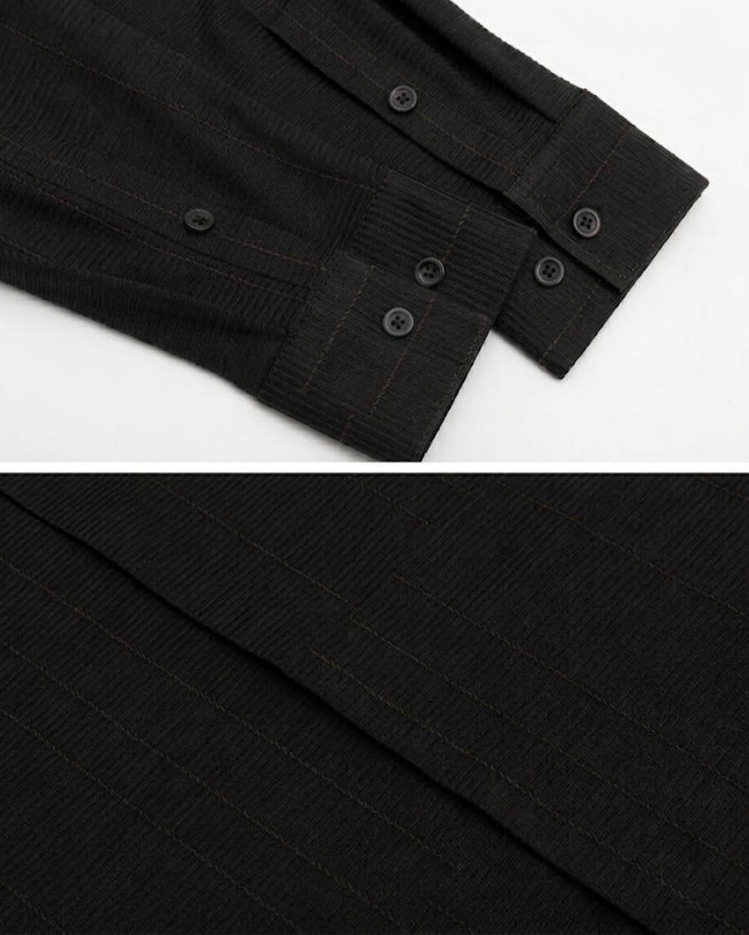 Texture Hidden Placket Shirt｜BM-T-178