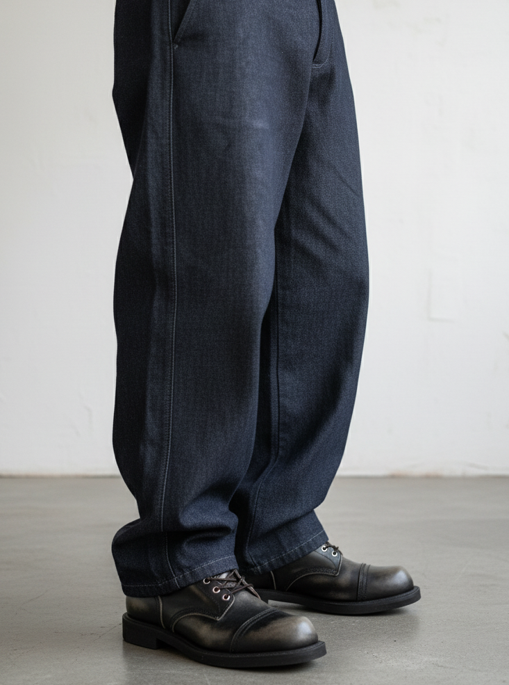 Black Custom Edition Leather Combat Boots｜BM-SH-19