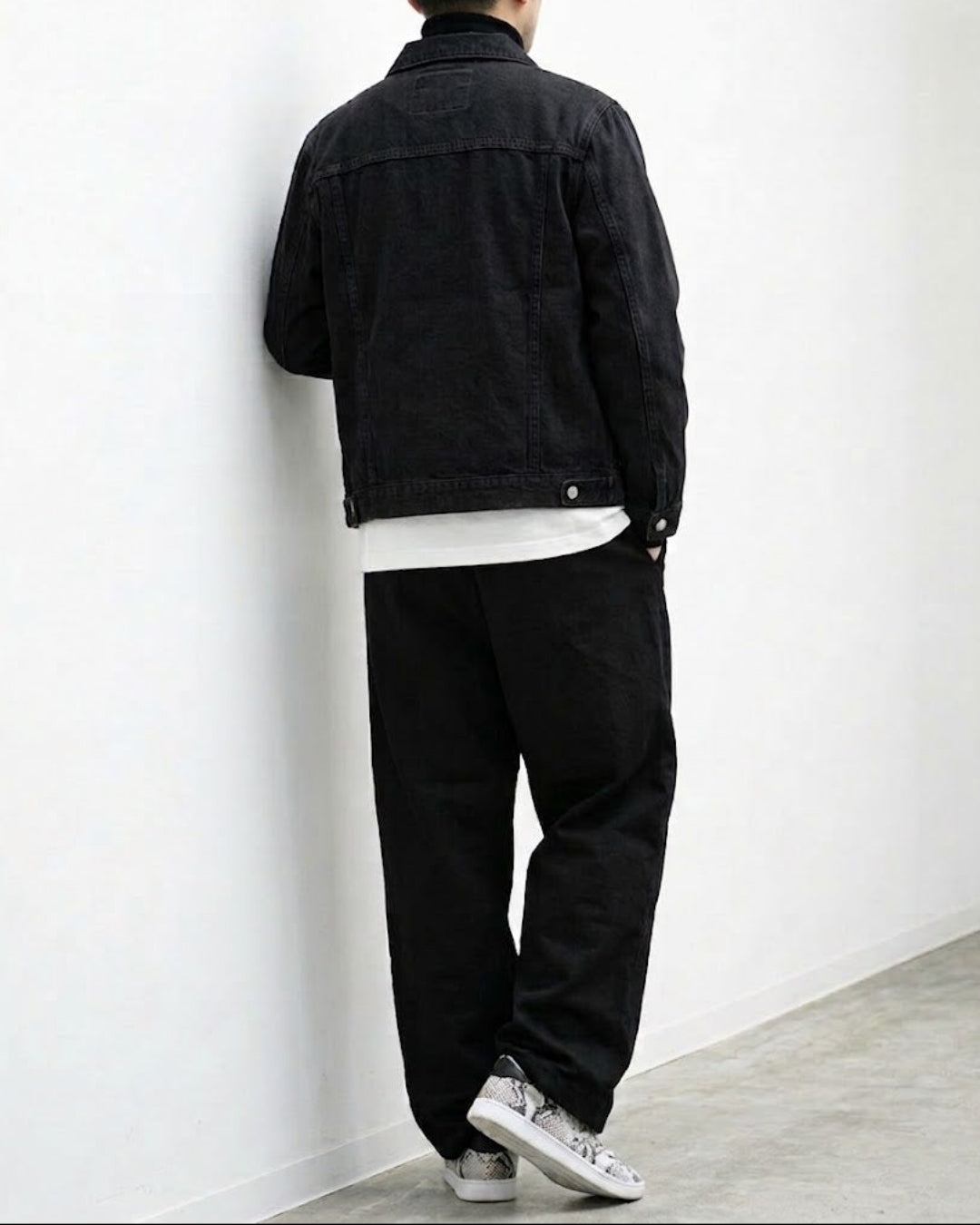 Slim Fit Cotton Denim Trucker Jacket｜BM-O-153