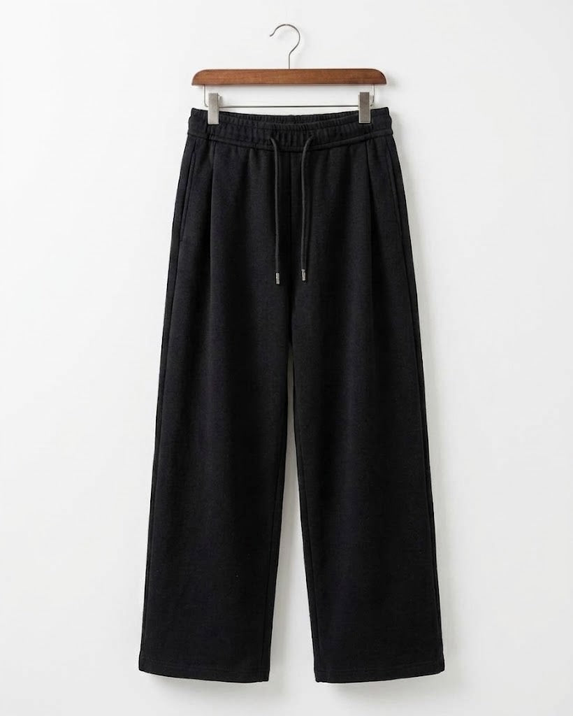 Structured Wide Straight Sweatpants｜BM-B-154