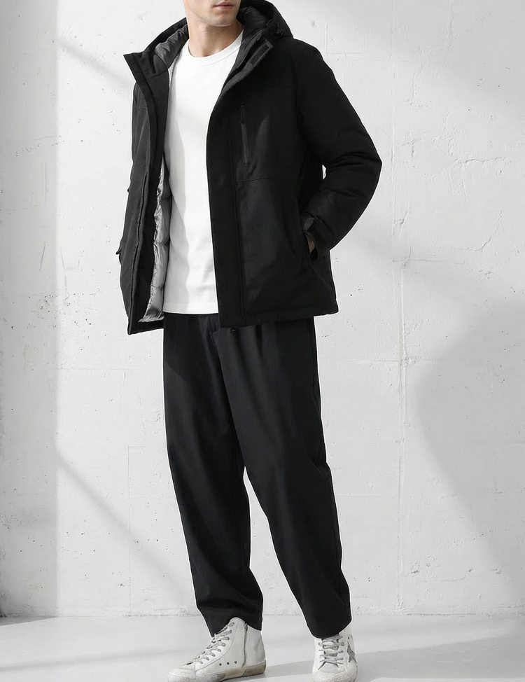 Silver Ion Thermal Reflect Hooded Jacket｜BM-O-134