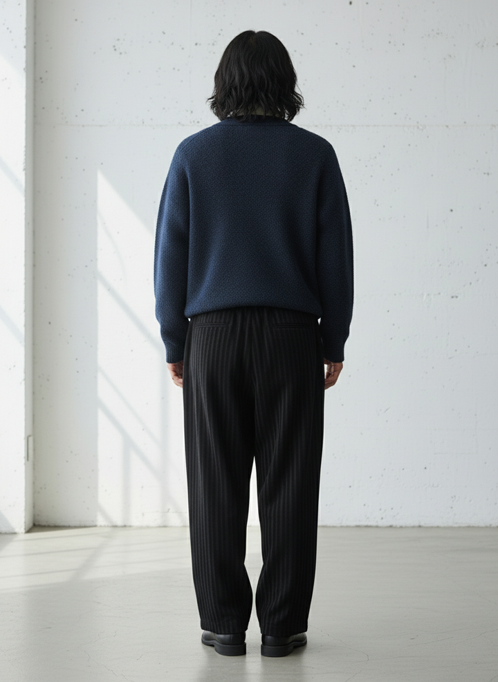 Textured Striped Corduroy Pants｜BM-B-119