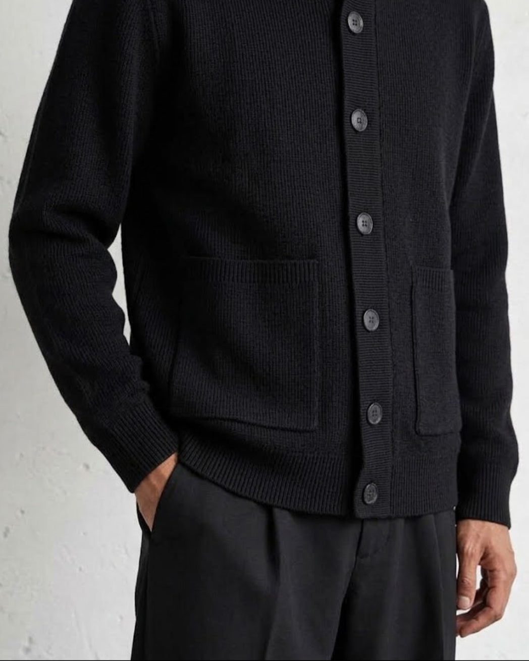 Mockneck Textured Knit Cardigan Jacket｜BM-T-175