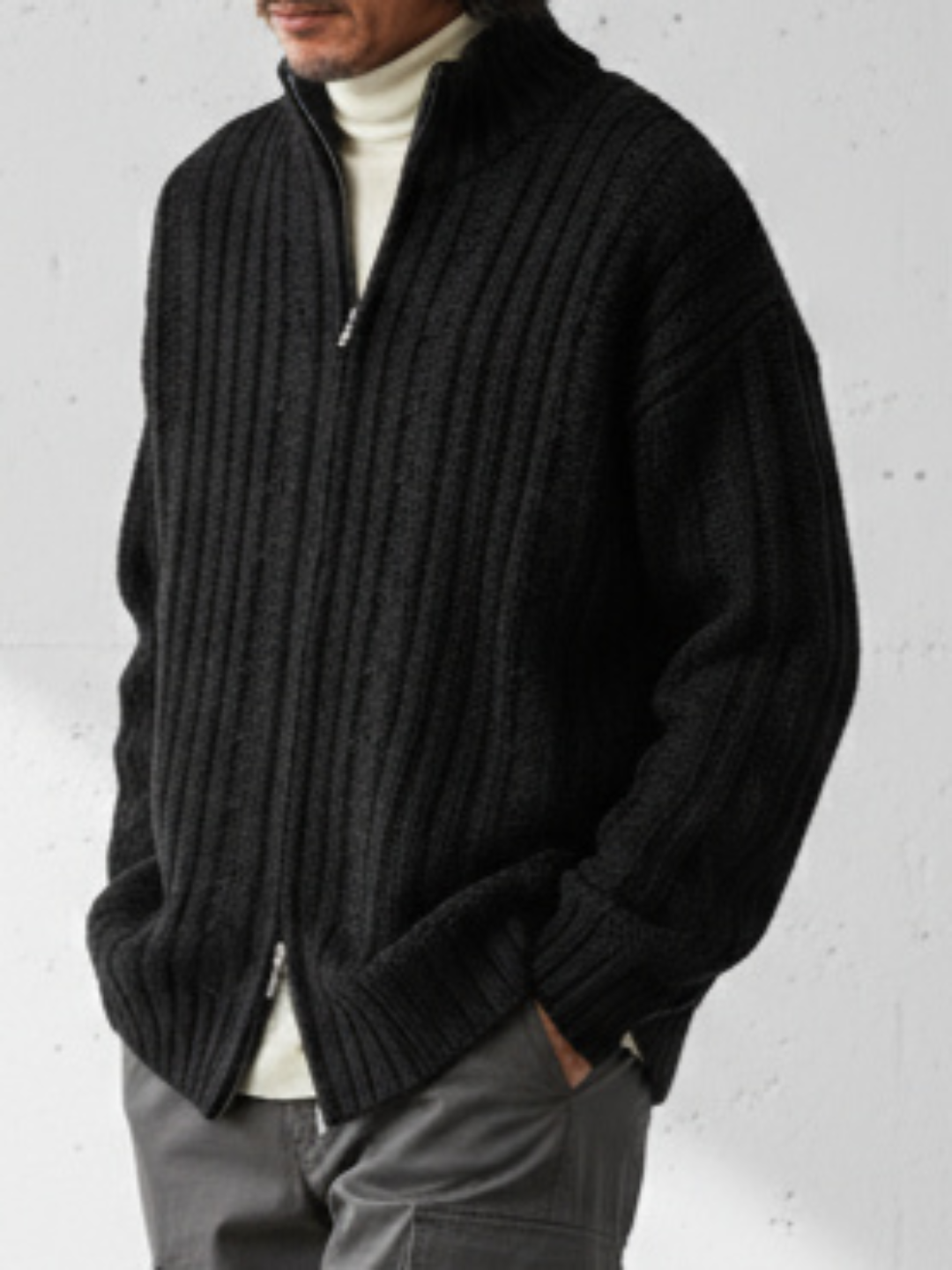 Loose Silhouette Knit Cardigan Jacket｜BM-T-118