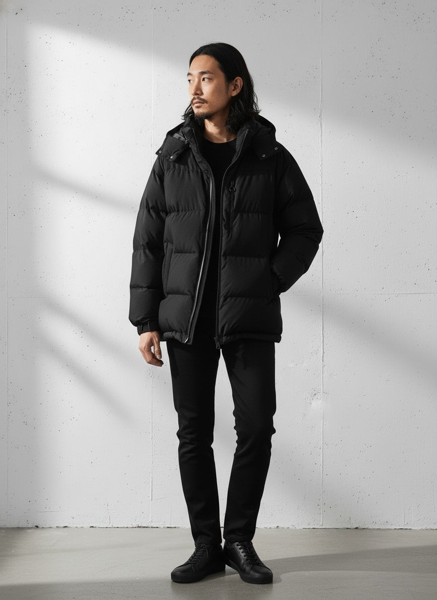 White Duck Insulated Down Coat｜BM-O-119