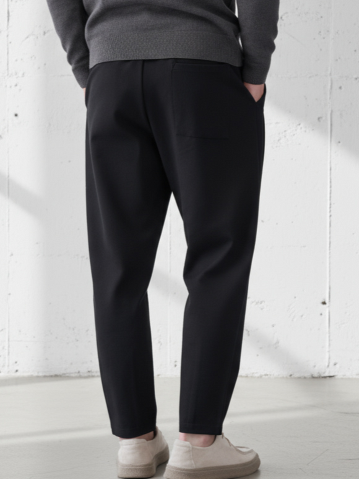 Elastic Waist Tapered Pants Cropped Design｜BM-B-107