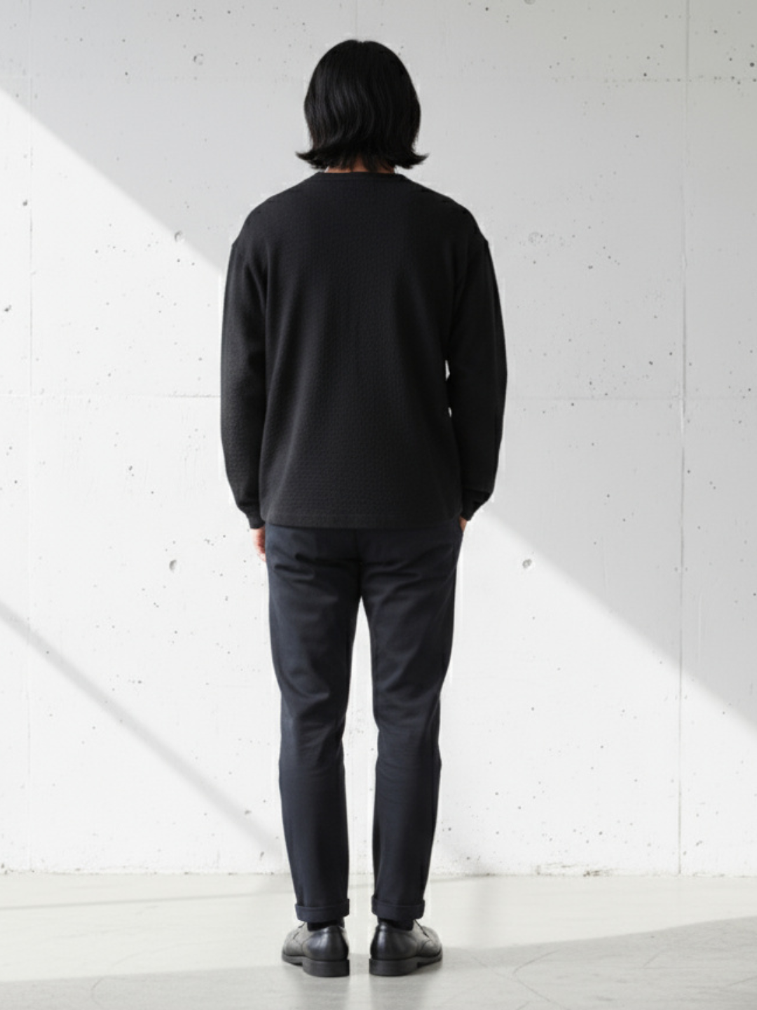 Henley Neck Long Sleeve T-Shirt｜BM-T-114