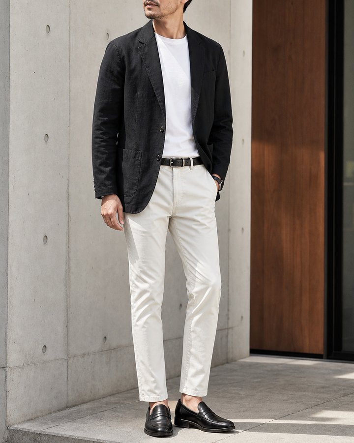 Premium Ramie Tailored Casual Jacket｜BM-T-165