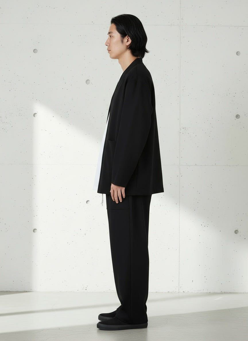 Faux Suede Casual Suit Jacket｜BM-O-106