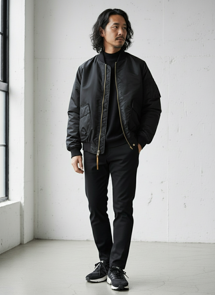 90% White Duck Down Bomber Jacket｜BM-O-124