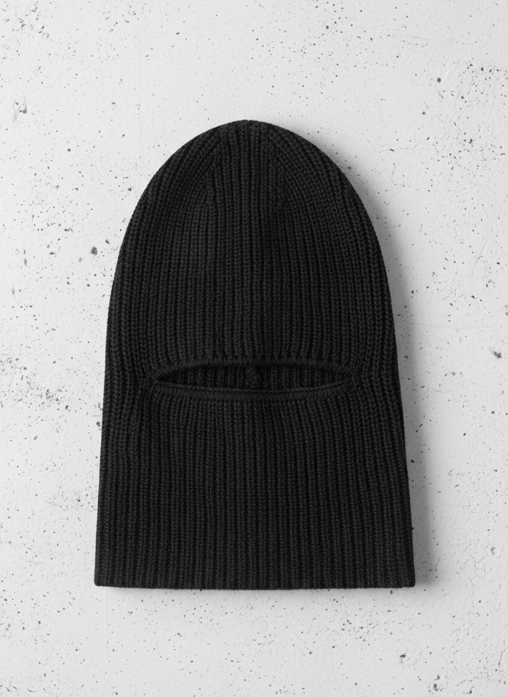 Black Wool Knit Hood｜BM-OT-11