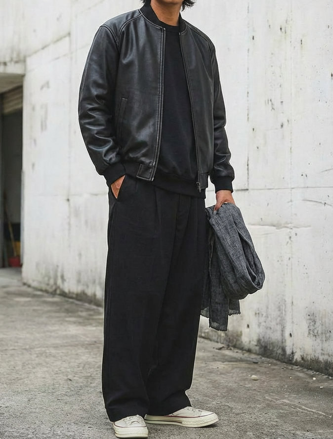 Leather Moto Casual Jacket｜BM-O-102