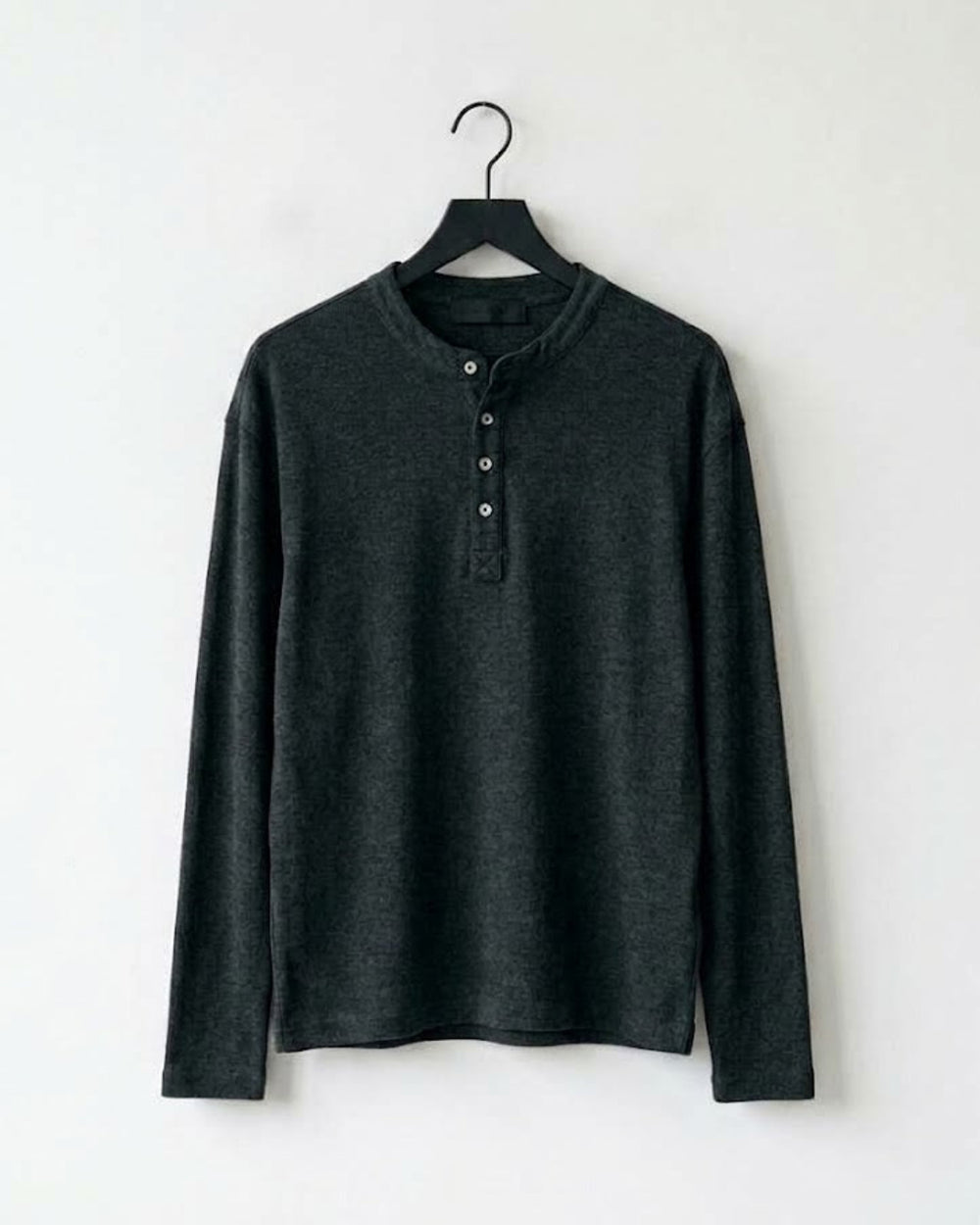 Premium Cashmere Acetate Henley Knit｜BM-T-176