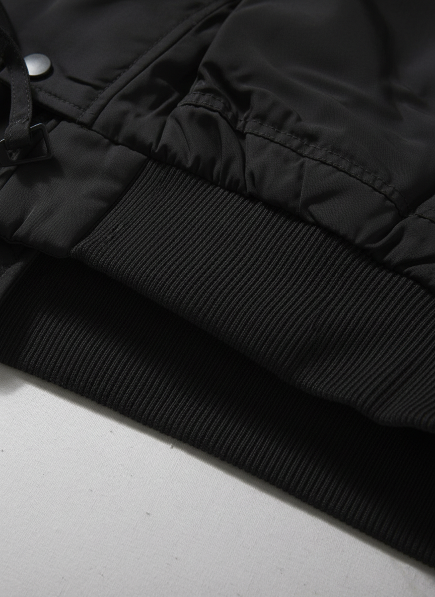 Layered Style Hood Warm Bomber Jacket ｜BM-O-121