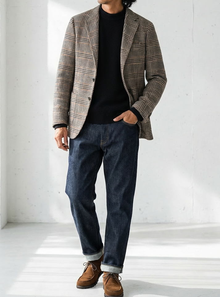 Fleece Knit Pullover Half Neck Sweater｜BM-T-136