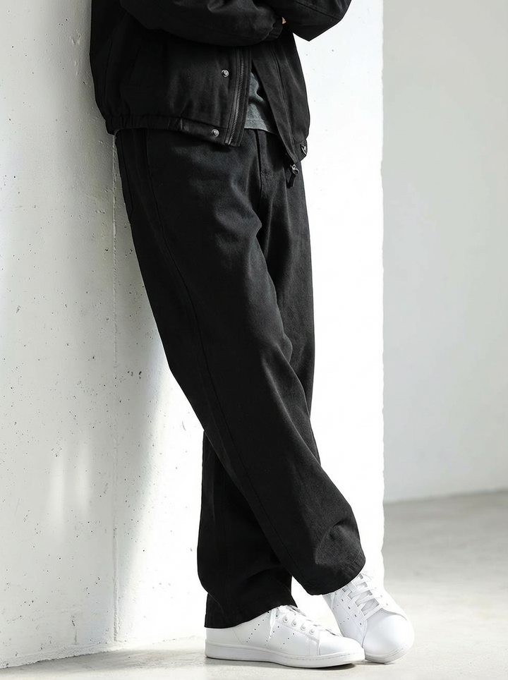 Wide Straight Relaxed Fit Trousers｜BM-B-125