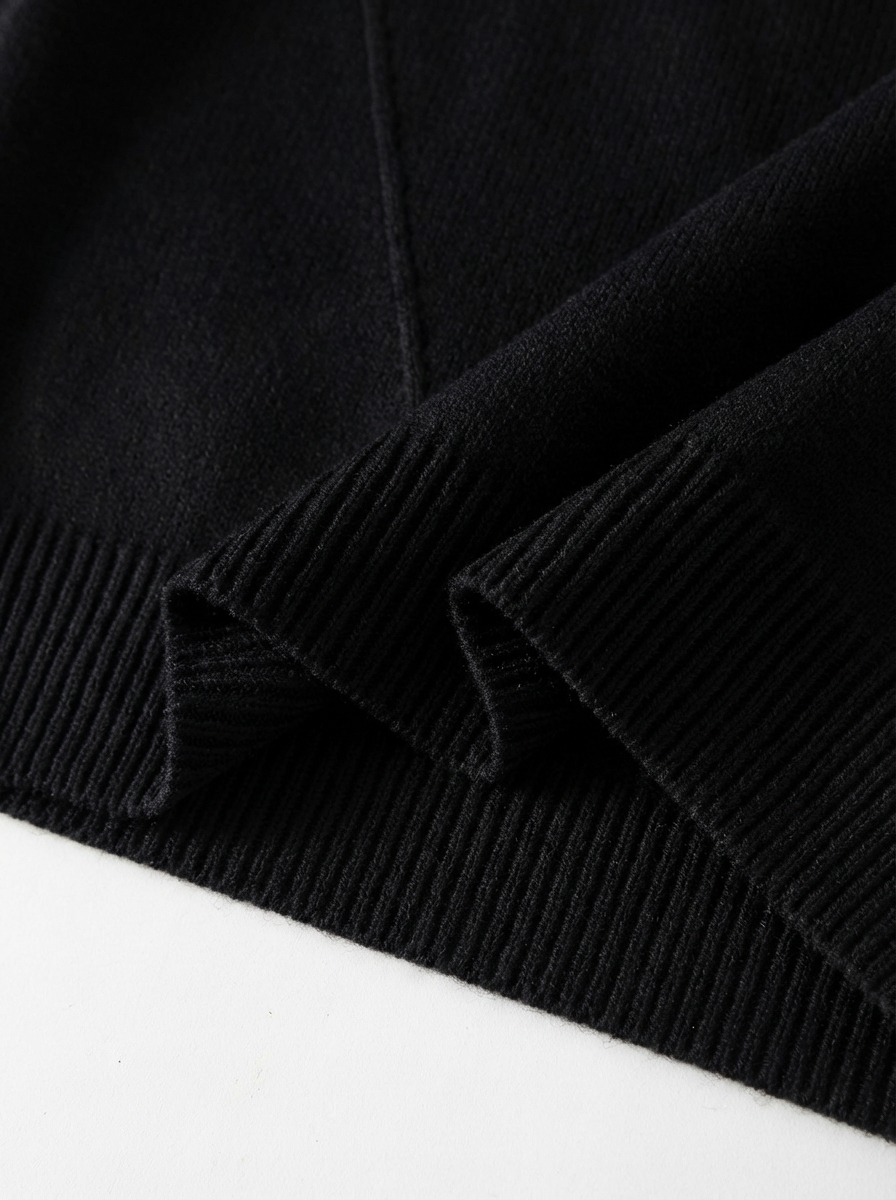 Warm Solid Texture Round Neck Sweater｜BM-T-132