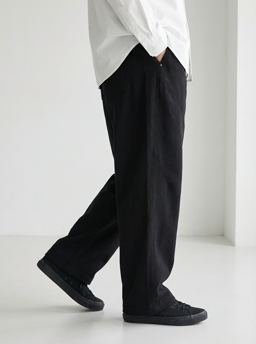 Loose Wide Straight Pants｜BM-B-124