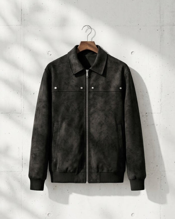 Vtg Suede Zip Blouson Jacket｜BM-O-148