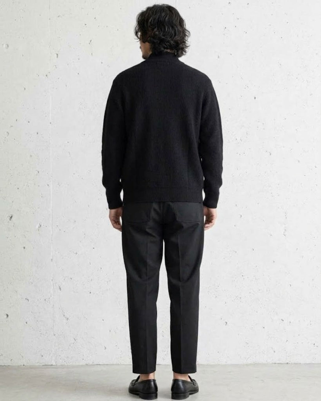 Mockneck Textured Knit Cardigan Jacket｜BM-T-175