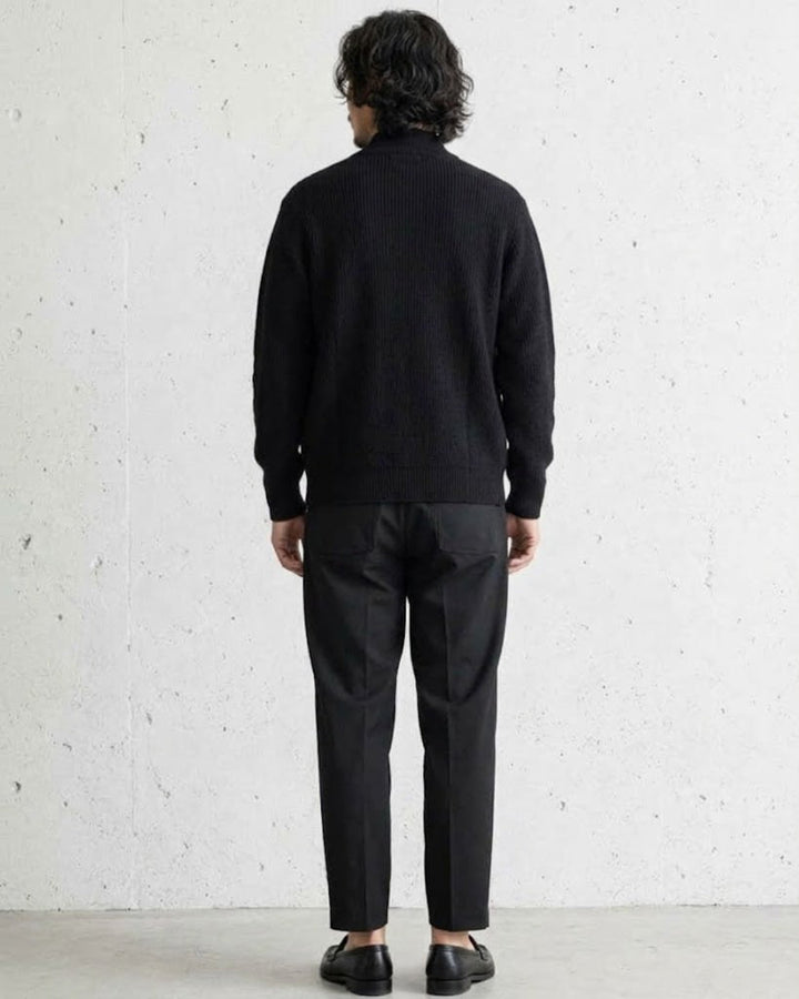 Mockneck Textured Knit Cardigan Jacket｜BM-T-175