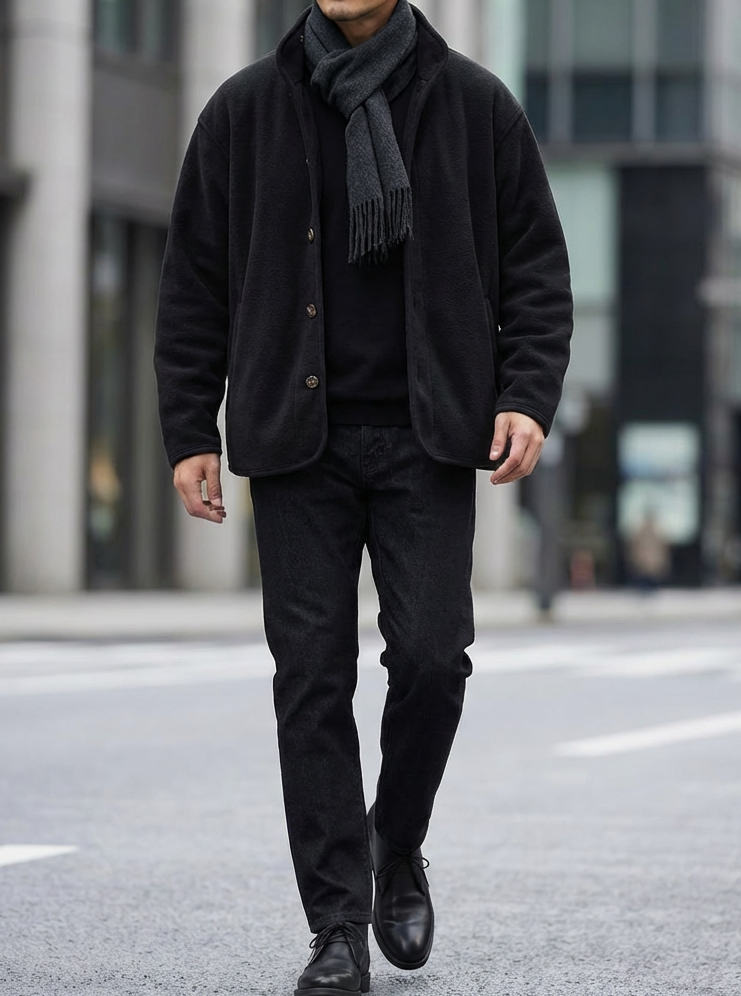 Half High Neck Fleece Jacket｜BM-T-107