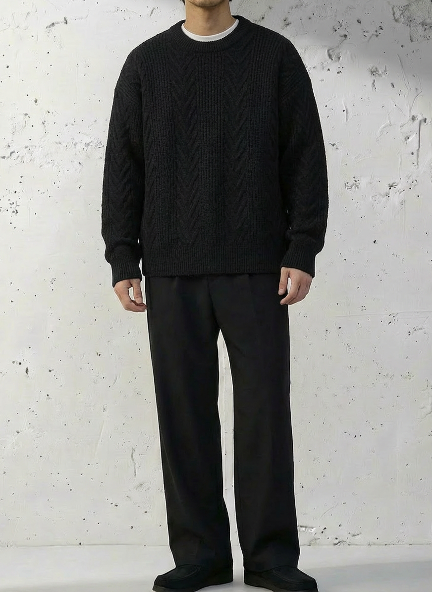 Crafted From Premium Cotton Wool Knit｜BM-T-143