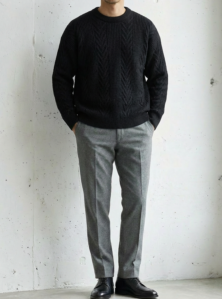 Crafted From Premium Cotton Wool Knit｜BM-T-143