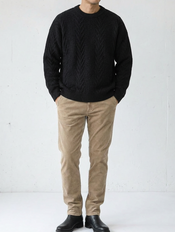 Crafted From Premium Cotton Wool Knit｜BM-T-143