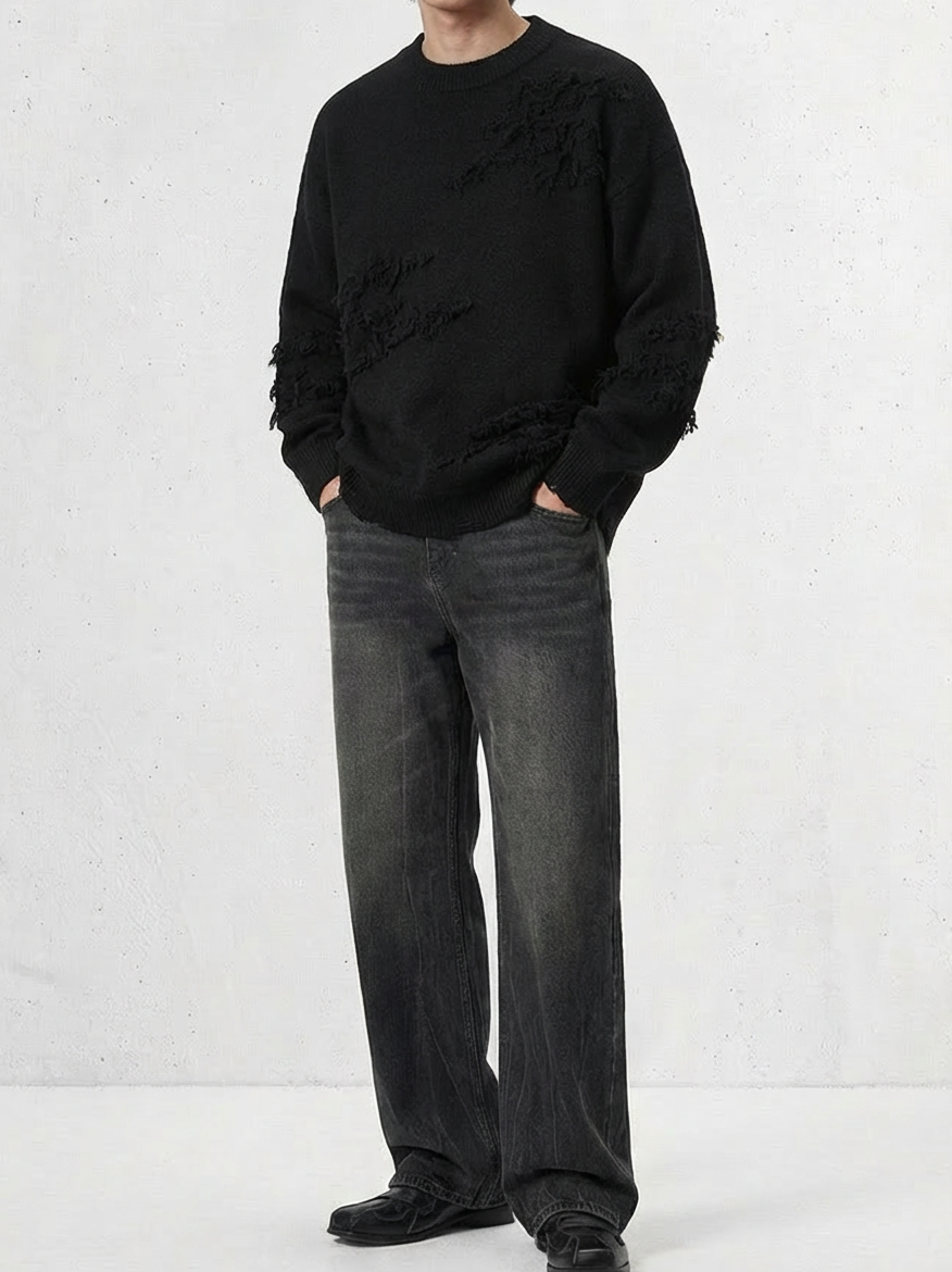 Vintage Style Lazy Modern Crew Knit｜BM-T-145