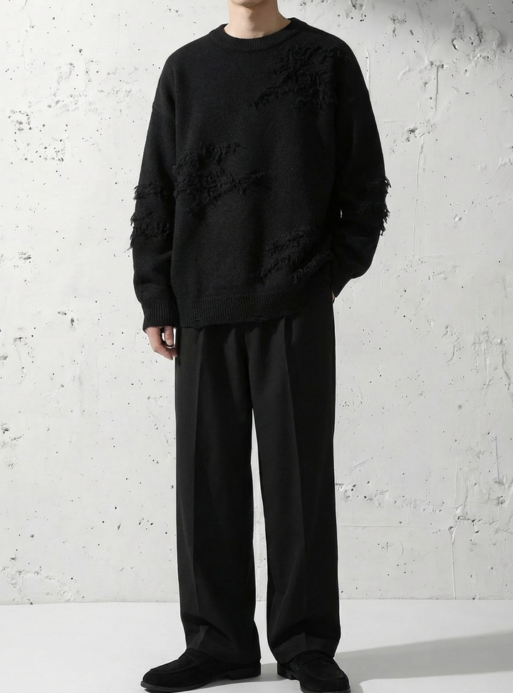 Vintage Style Lazy Modern Crew Knit｜BM-T-145