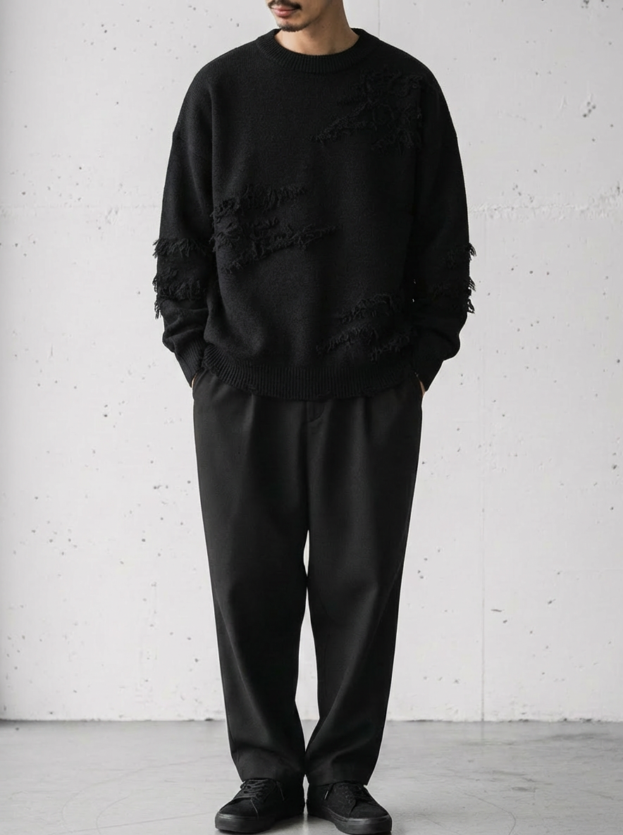 Vintage Style Lazy Modern Crew Knit｜BM-T-145