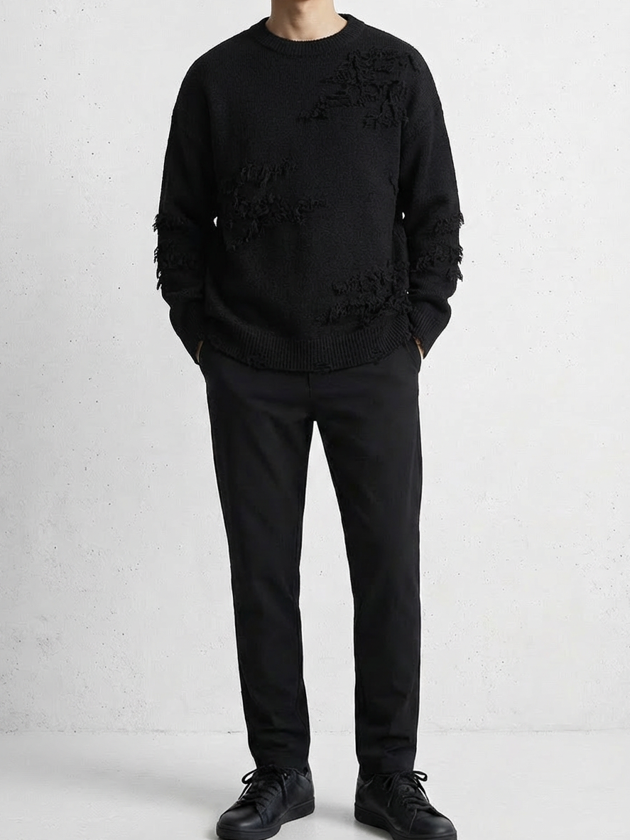 Vintage Style Lazy Modern Crew Knit｜BM-T-145