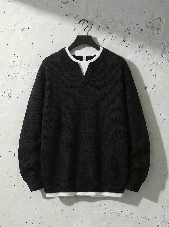 V-Neck Classic Style Sweater｜BM-T-112