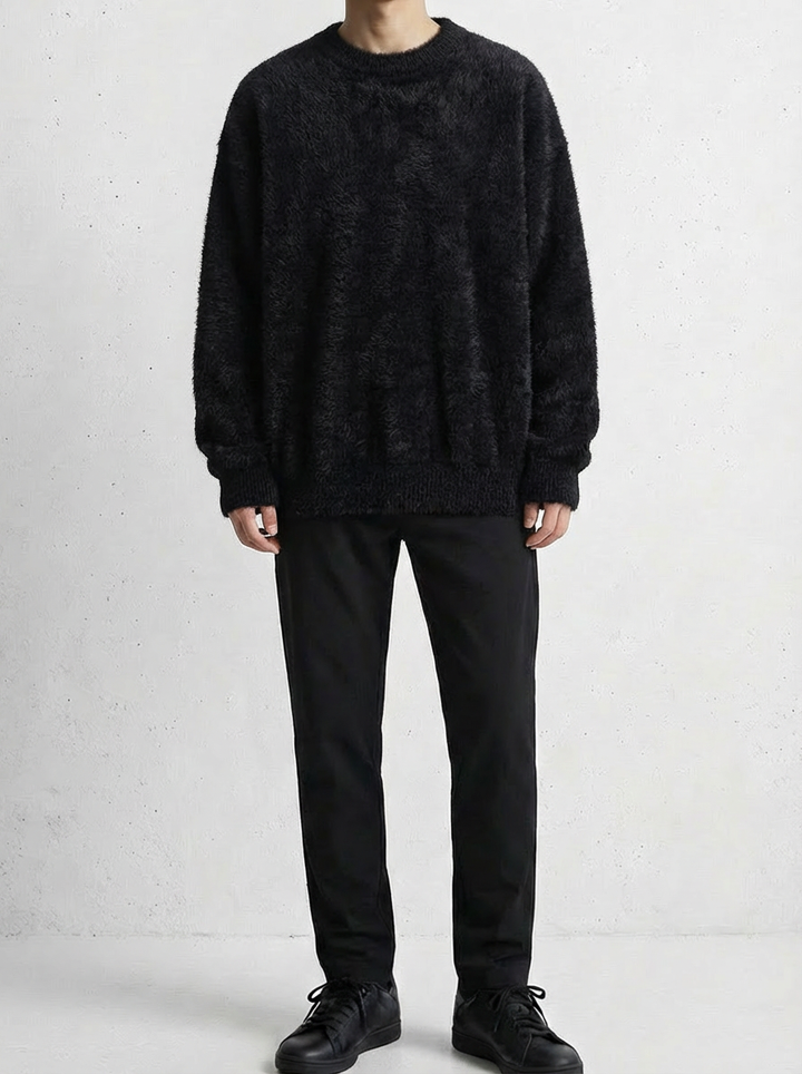 Soft Textured Relax Wool Touch Knit ｜BM-T-146