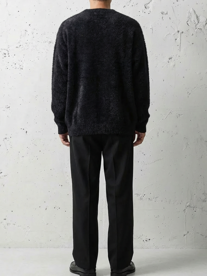 Soft Textured Relax Wool Touch Knit ｜BM-T-146