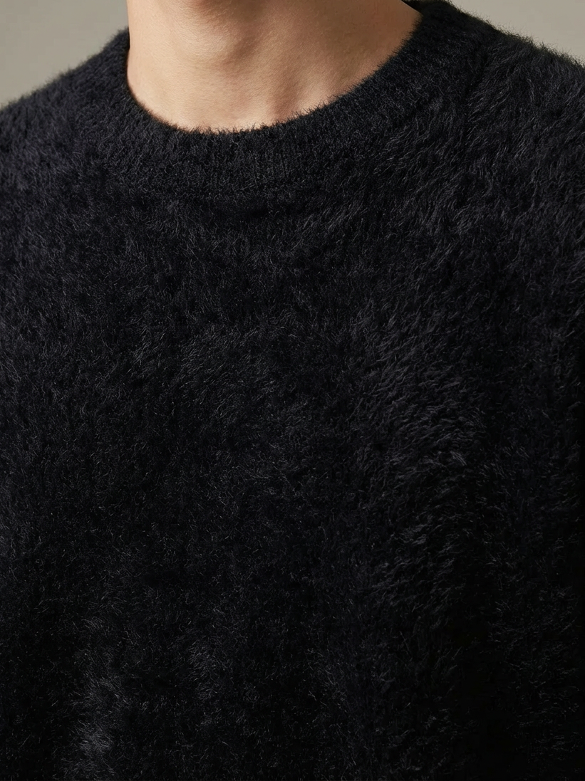 Soft Textured Relax Wool Touch Knit ｜BM-T-146