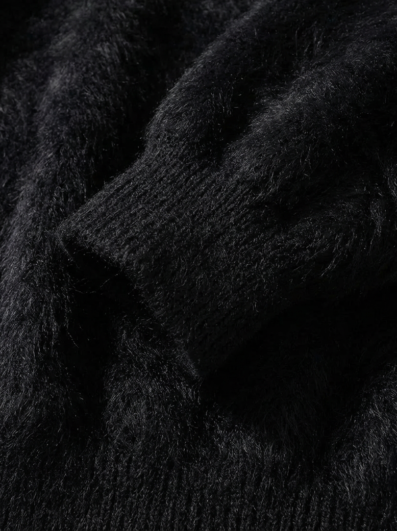 Soft Textured Relax Wool Touch Knit ｜BM-T-146